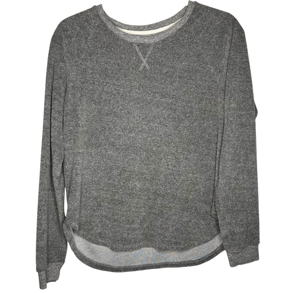 MARINE LAYER | Women’s Somers Terrycloth Long-Sleeve Crew Tee - Grey - Sz Large